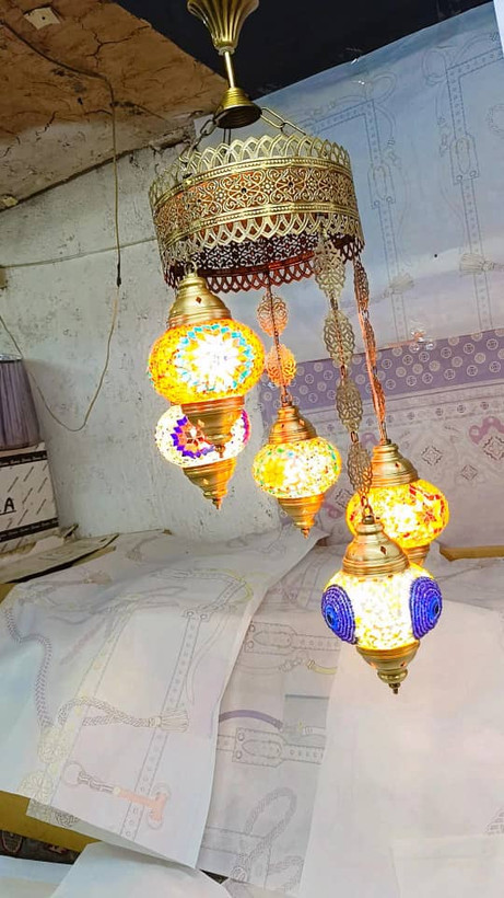 لوستر ۵شعله مراکشی
